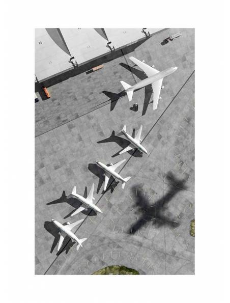 Samoloty na lotnisku, Plakat
