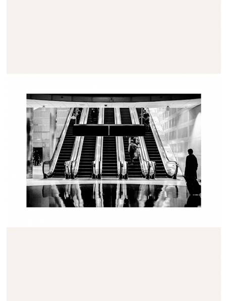 Ruchome schody w metrze, Plakat