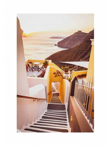 Schody Prowadzące do Morza na Santorini, Plakat