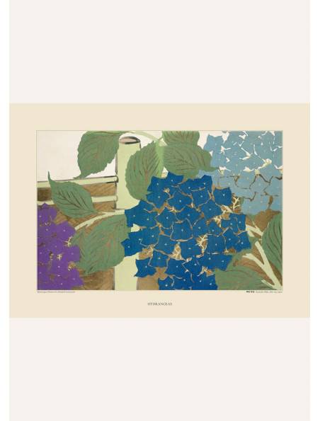 Hydrangeas Kamisaka Sekka, Plakat - Sztuka japońska